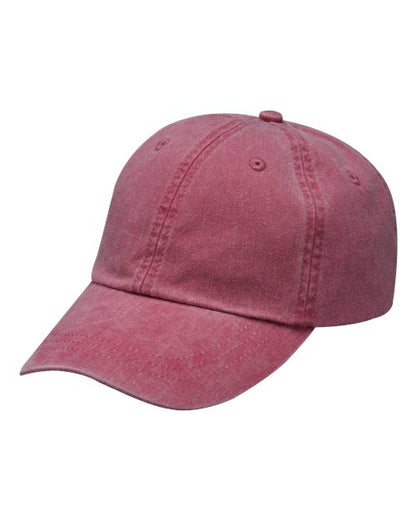 Adams Headwear Optimum Pigment-Dyed Dad Hat - LP101 - EMBROIDERED