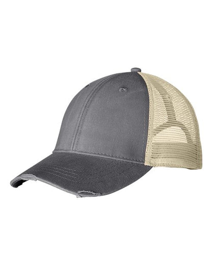 Adams Headwear Ollie Distressed Trucker Cap - OL102 - EMBROIDERED