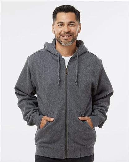 DRI DUCK Men's Crossfire Heavyweight Power Fleece Hooded Jacket with Thermal Lining - 7033 - EMBROIDERED