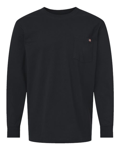 Dickies Men's Traditional Heavyweight Long Sleeve T-Shirt - WL50 - EMBROIDERED