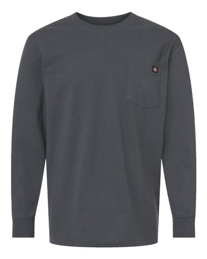 Dickies Men's Traditional Heavyweight Long Sleeve T-Shirt - WL50 - EMBROIDERED