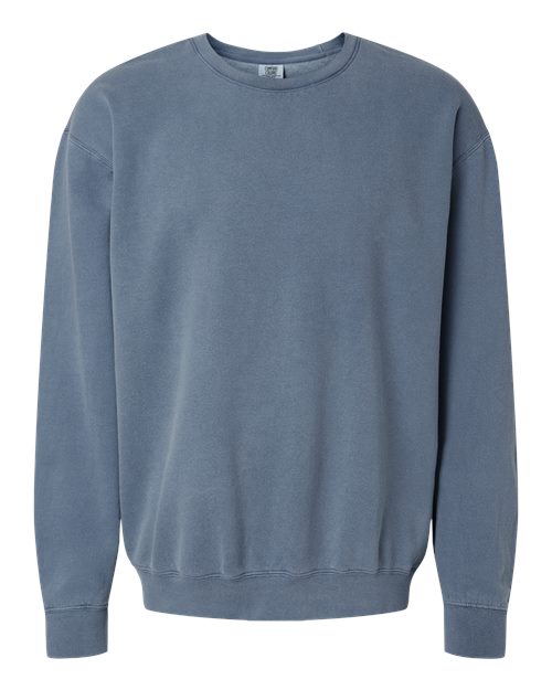 Comfort Colors Unisex Garment-Dyed Lightweight Crewneck Sweatshirt - 1466 - EMBROIDERED