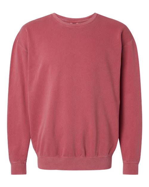 Comfort Colors Unisex Garment-Dyed Lightweight Crewneck Sweatshirt - 1466 - EMBROIDERED
