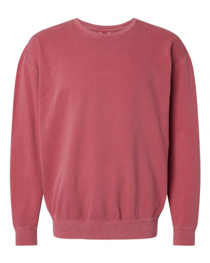 Comfort Colors Unisex Garment-Dyed Lightweight Crewneck Sweatshirt - 1466 - EMBROIDERED