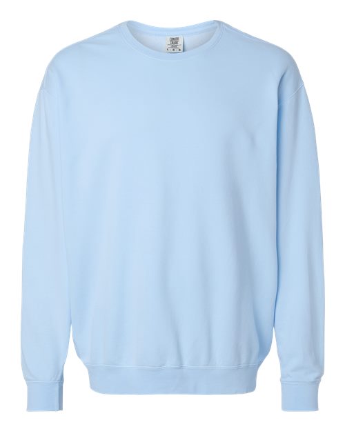 Comfort Colors Unisex Garment-Dyed Lightweight Crewneck Sweatshirt - 1466 - EMBROIDERED