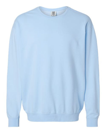 Comfort Colors Unisex Garment-Dyed Lightweight Crewneck Sweatshirt - 1466 - EMBROIDERED