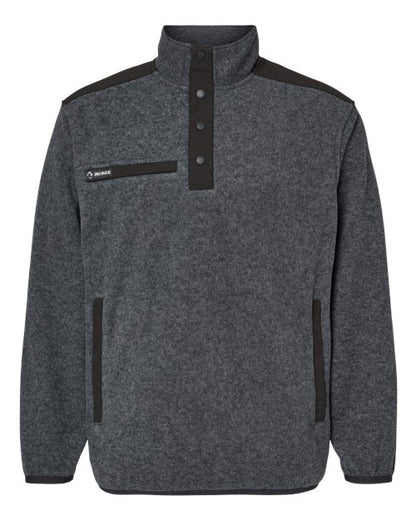 DRI DUCK Men's Ranger Melange Fleece Pullover - 7353 - EMBROIDERED