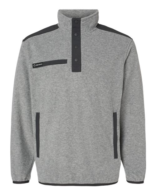 DRI DUCK Men's Ranger Melange Fleece Pullover - 7353 - EMBROIDERED