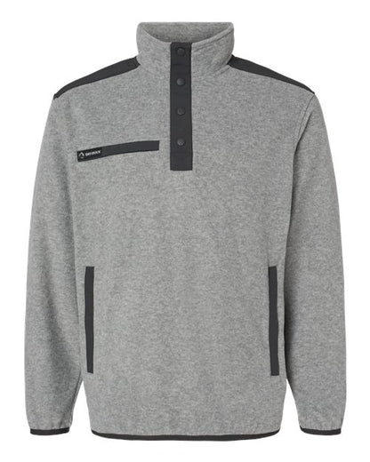 DRI DUCK Men's Ranger Melange Fleece Pullover - 7353 - EMBROIDERED