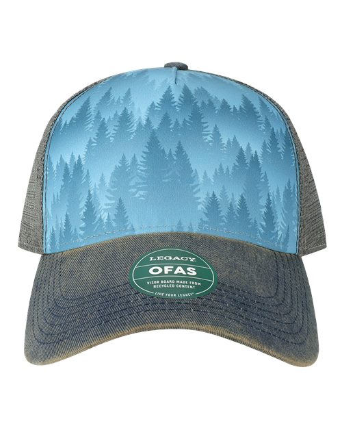 LEGACY Old Favorite Five-Panel Trucker Cap - OFAFP - EMBROIDERED