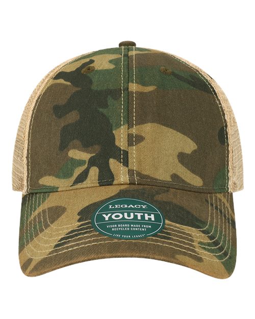 LEGACY Youth Old Favorite Trucker Cap - OFAY - EMBROIDERED