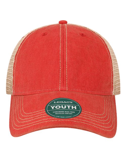 LEGACY Youth Old Favorite Trucker Cap - OFAY - EMBROIDERED
