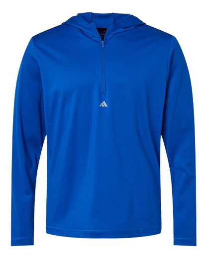 Adidas. Men's Lightweight Performance Quarter-Zip Hooded Pullover. A596