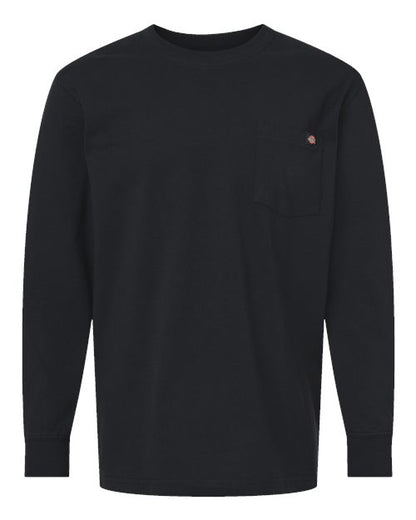 Dickies Men's Tall Traditional Heavyweight Long Sleeve T-Shirt - WL50T - EMBROIDERED