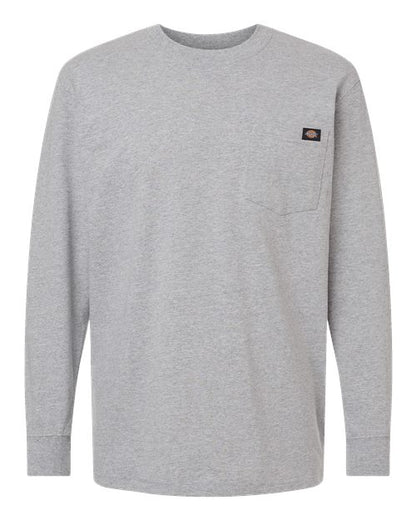 Dickies Men's Tall Traditional Heavyweight Long Sleeve T-Shirt - WL50T - EMBROIDERED