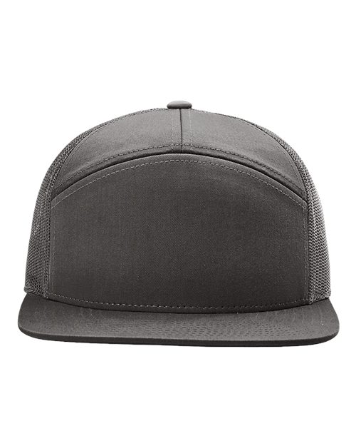 Richardson Seven-Panel Trucker Cap - 168 - EMBROIDERED