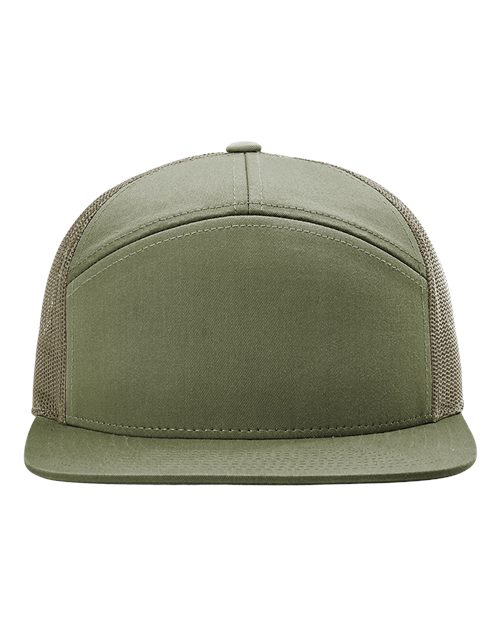 Richardson Seven-Panel Trucker Cap - 168 - EMBROIDERED
