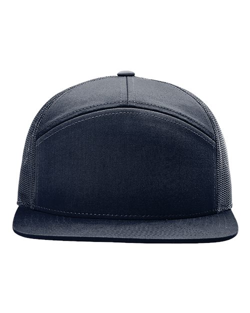 Richardson Seven-Panel Trucker Cap - 168 - EMBROIDERED