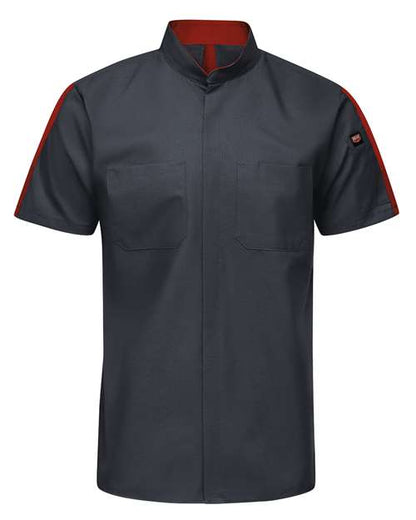 Red Kap Men's Mimix™ Pro+ Short Sleeve Work Shirt With OilBlok - SX46 - EMBROIDERED