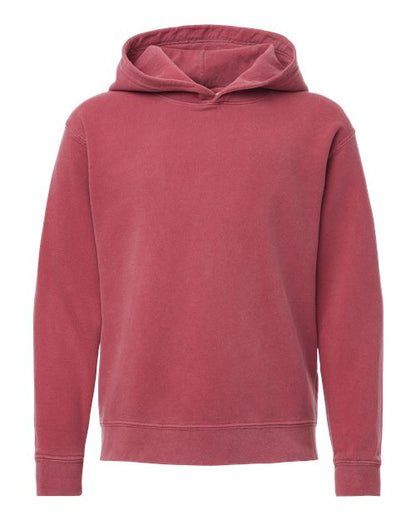 Comfort Colors Youth Garment-Dyed Lightweight Hooded Sweatshirt - 1467Y - EMBROIDERED