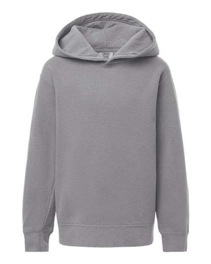 Comfort Colors Youth Garment-Dyed Lightweight Hooded Sweatshirt - 1467Y - EMBROIDERED