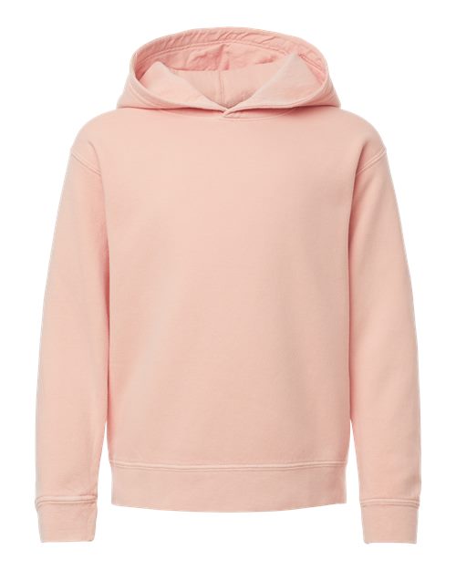 Comfort Colors Youth Garment-Dyed Lightweight Hooded Sweatshirt - 1467Y - EMBROIDERED