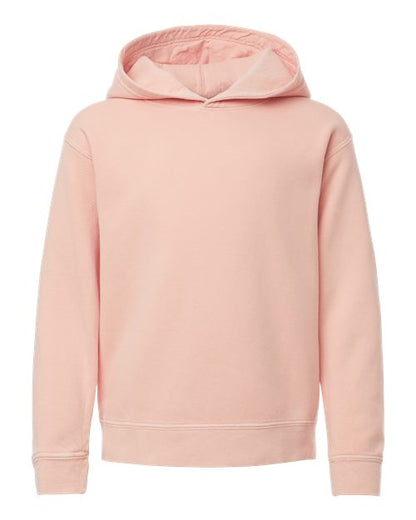 Comfort Colors Youth Garment-Dyed Lightweight Hooded Sweatshirt - 1467Y - EMBROIDERED