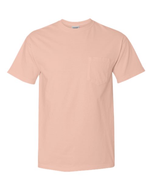 Comfort Colors Unisex Garment-Dyed Heavyweight Pocket T-Shirt - 6030 - EMBROIDERED