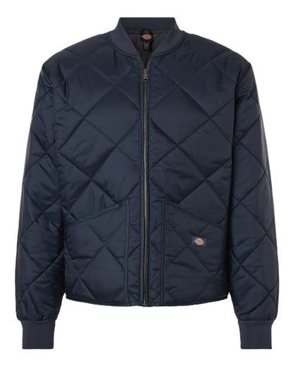 Dickies Men's Diamond Quilted Jacket - 6124 - EMBROIDERED
