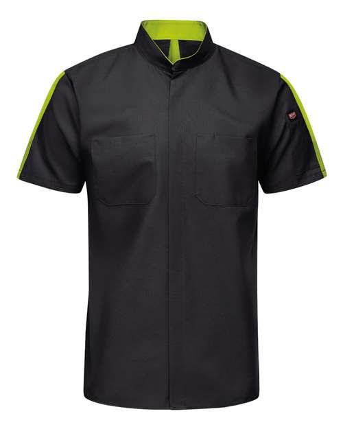 Red Kap Men's Tall Mimix™ Pro+ Short Sleeve Work Shirt With OilBlok - SX46T - EMBROIDERED