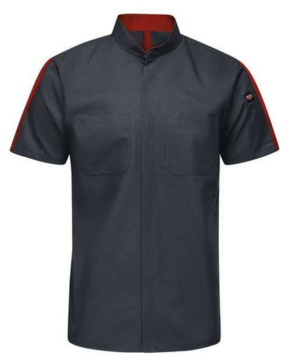 Red Kap Men's Tall Mimix™ Pro+ Short Sleeve Work Shirt With OilBlok - SX46T - EMBROIDERED