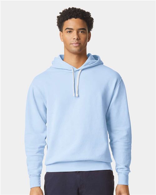 Comfort Colors Unisex Garment-Dyed Lightweight Hooded Sweatshirt - 1467 - EMBROIDERED
