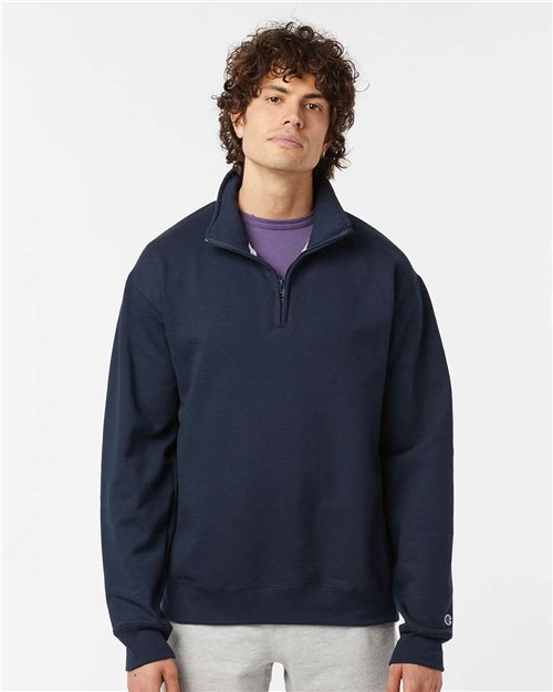 Champion. Unisex Powerblend® Quarter-Zip Pullover. S450