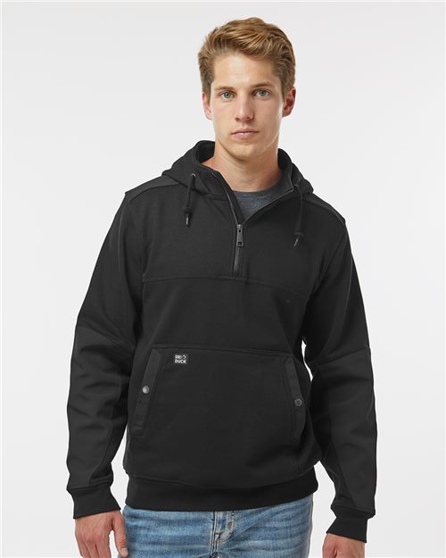 DRI DUCK Men's Mission Quarter-Zip Hooded Pullover - 7349 - EMBROIDERED