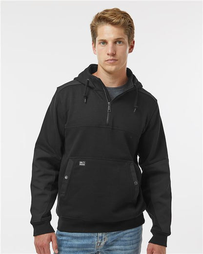 DRI DUCK Men's Mission Quarter-Zip Hooded Pullover - 7349 - EMBROIDERED
