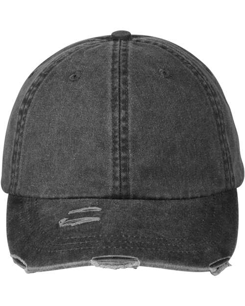 Adams Headwear Classic Pigment Distressed Dad Hat - LP108 - EMBROIDERED