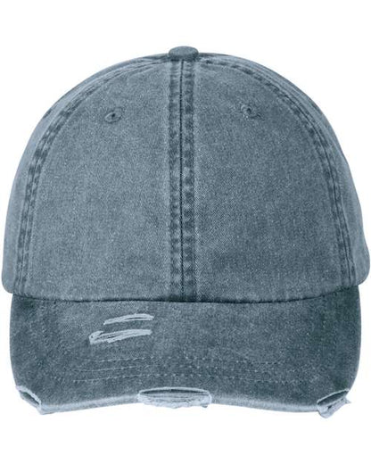 Adams Headwear Classic Pigment Distressed Dad Hat - LP108 - EMBROIDERED