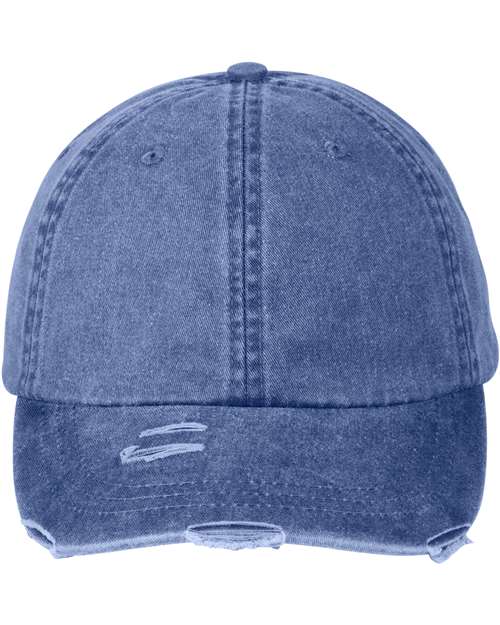 Adams Headwear Classic Pigment Distressed Dad Hat - LP108 - EMBROIDERED