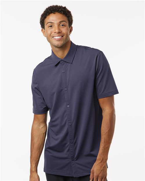 Adidas. Men's Button Down Short Sleeve Shirt. A595