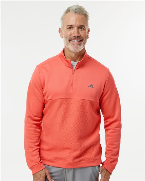 Adidas. Men's Ultimate365 Textured Quarter-Zip Pullover. A2001