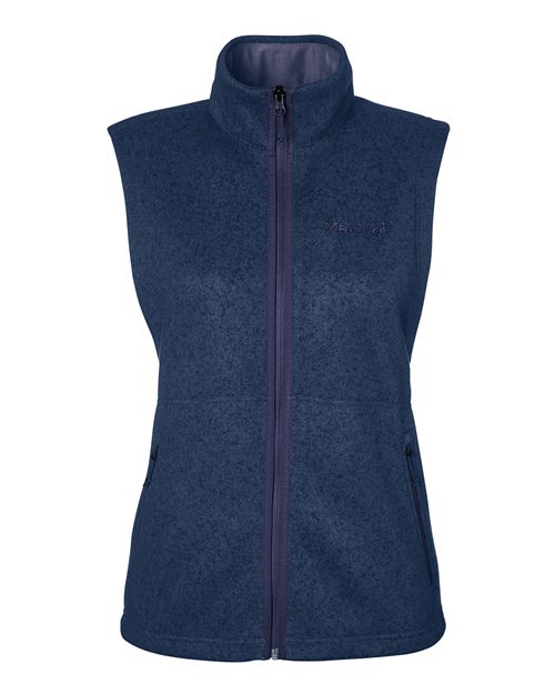 Marmot Women's Drop Line Fleece Vest - M16251 - EMBROIDERED
