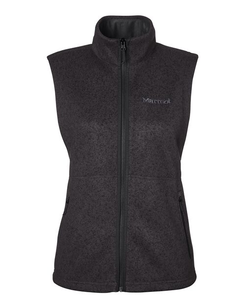 Marmot Women's Drop Line Fleece Vest - M16251 - EMBROIDERED