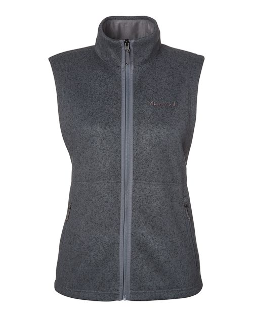 Marmot Women's Drop Line Fleece Vest - M16251 - EMBROIDERED