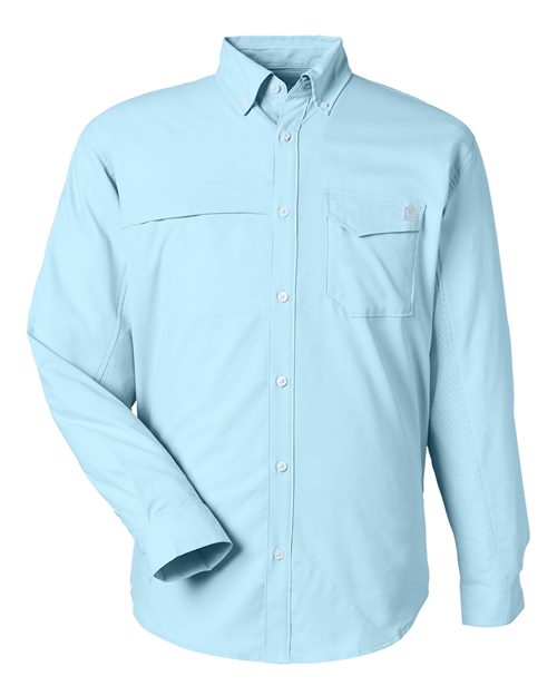 HUK Men's Tide Point Pocket Fishing Shirt - H150172 - EMBROIDERED