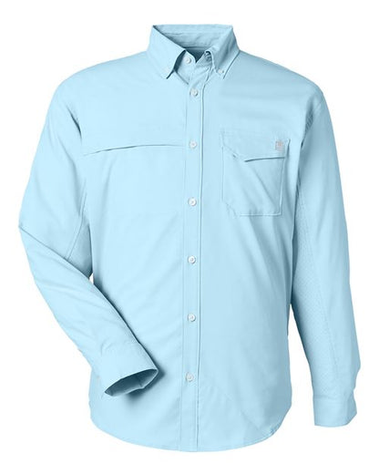 HUK Men's Tide Point Pocket Fishing Shirt - H150172 - EMBROIDERED