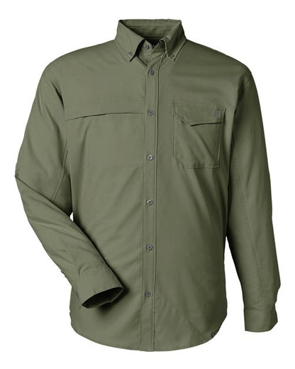 HUK Men's Tide Point Pocket Fishing Shirt - H150172 - EMBROIDERED