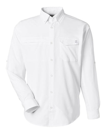 HUK Men's Tide Point Pocket Fishing Shirt - H150172 - EMBROIDERED