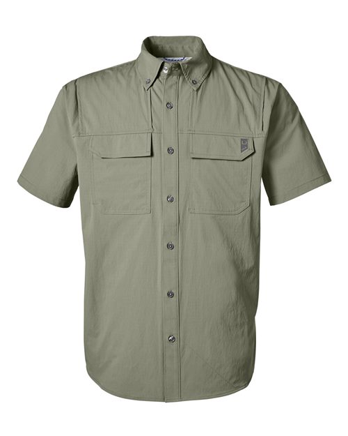 HUK Men's Creekbed Short Sleeve Shirt - H150183 - EMBROIDERED