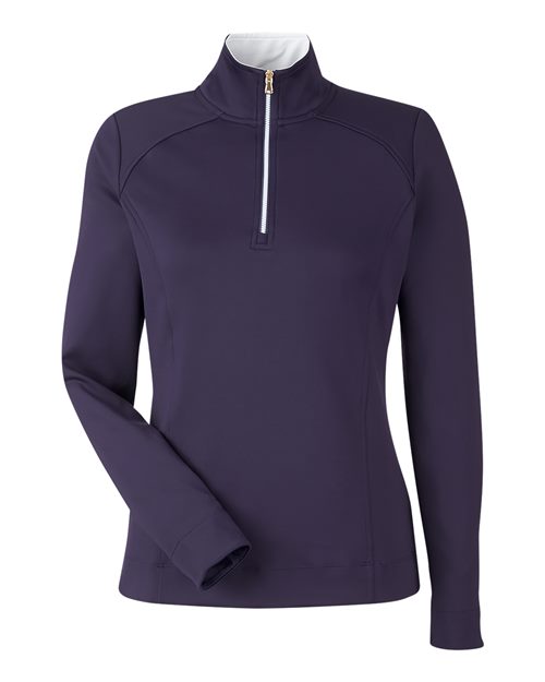 Fairway & Greene Women's Wells Tech Quarter-Zip Pullover - F12250 - EMBROIDERED