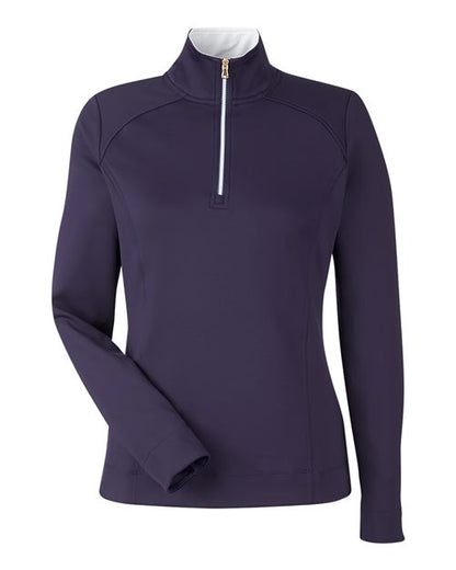 Fairway & Greene Women's Wells Tech Quarter-Zip Pullover - F12250 - EMBROIDERED